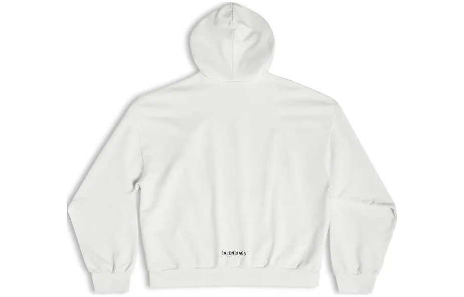 Balenciaga Je t'aime Hoodie Medium Fit 'White' 742603TOVM89079 sold by KicksCrew product image thumbnail 2