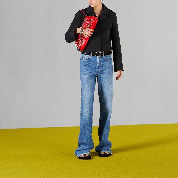 (WMNS) Gucci Denim Pant 'Blue' 764349-XDCSG-4447 sold by KicksCrew product image thumbnail 2