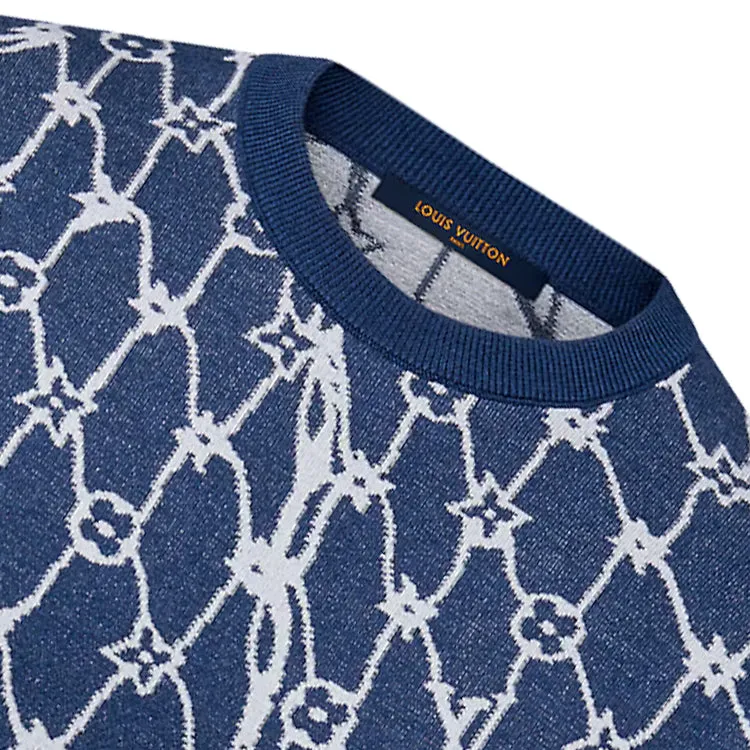 LOUIS VUITTON Cotton T-shirt 'Blue' 1AFQQR sold by KicksCrew product image thumbnail 3