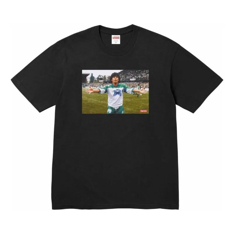 Supreme Maradona T-Shirt 'Black' SUP-SS24-003 sold by KicksCrew
