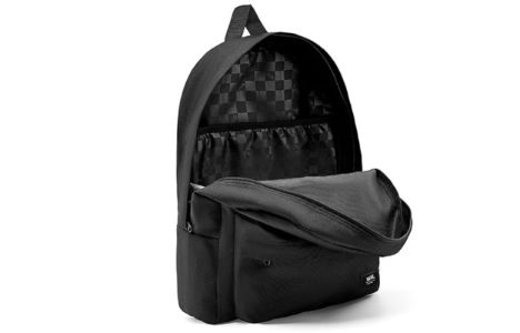Vans Logo Backpack 'Black' VN0A4UQ7BLK sold by KicksCrew