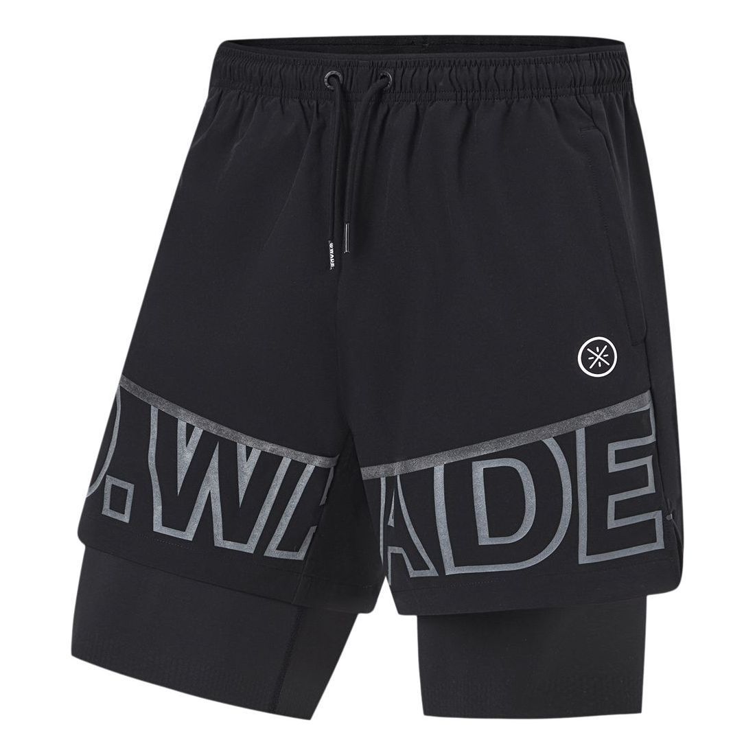 Li-Ning Way Of Wade Graphic 2-in-1 Shorts 'Black' AKST539-1 sold by KicksCrew