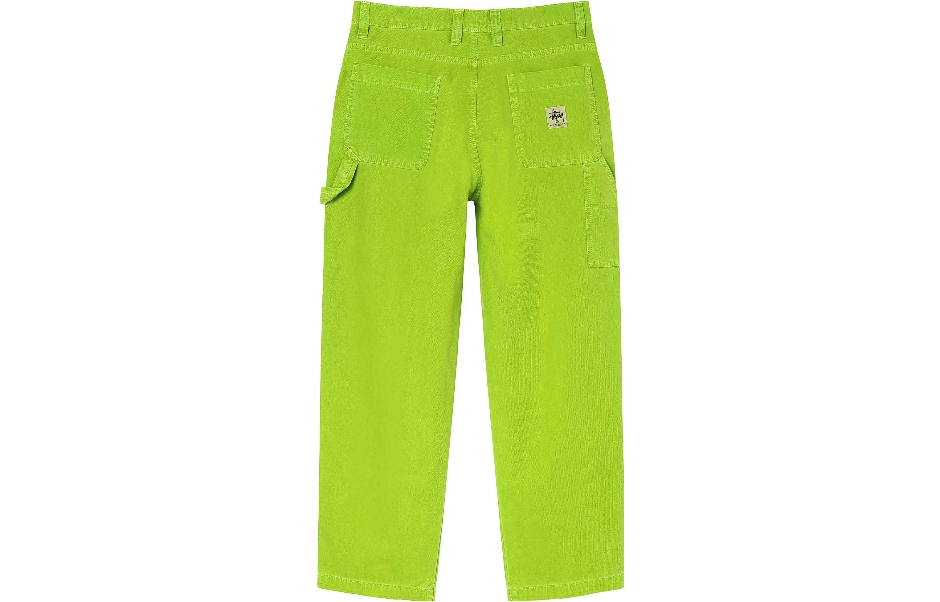 完売品stussy WORKGEAR DYED CANVAS WORK PANT Stussy Dyed Canvas Work Pant 'Neon' 116558 | Parallel