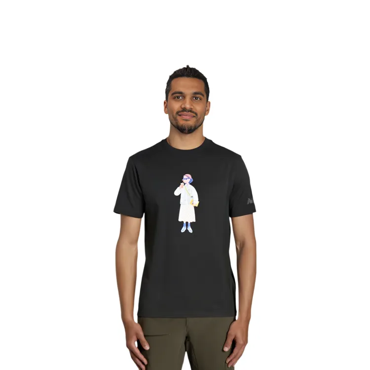 New Balance x Mr. Slowboy Graphic T-shirt 'Black' NEE28093-BK sold by KicksCrew product image thumbnail 3