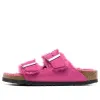Birkenstock Arizona Shearling Suede Leather Narrow Fit Sandals 'Fuchsia Tulip' 1025554 sold by KicksCrew