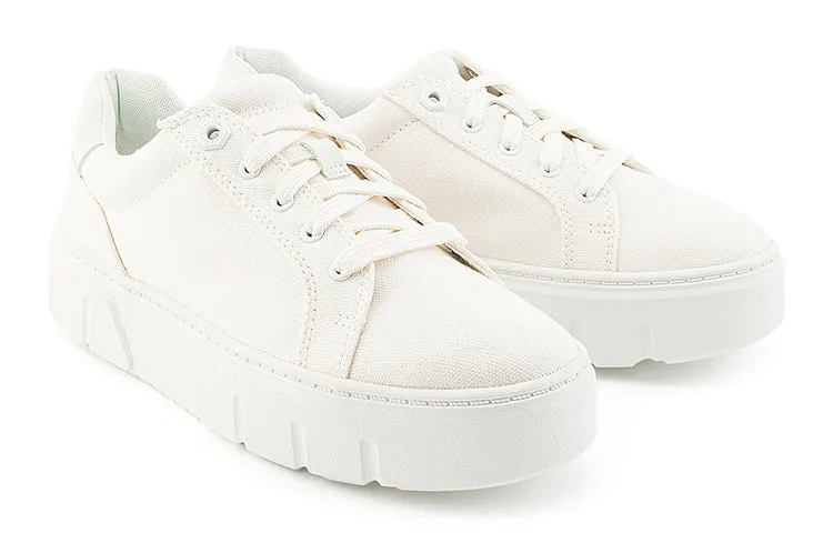 (WMNS) Timberland Laurel Court Low Lace Up Sneakers 'White Canvas' A5ZHGW sold by KicksCrew product image thumbnail 4