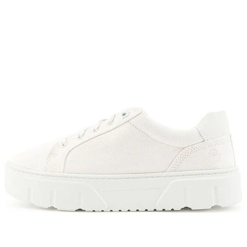 (WMNS) Timberland Laurel Court Low Lace Up Sneakers 'White Canvas' A5ZHGW sold by KicksCrew
