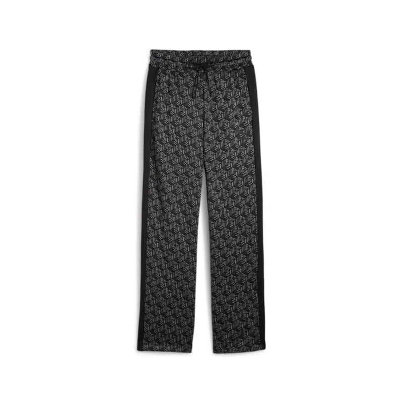 (WMNS) PUMA T7 Straight Track Pants 'Grey Monogram' 625599-01 sold by KicksCrew