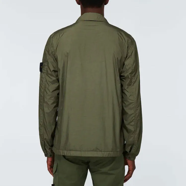 STONE ISLAND Garment Dyed Crinkle Reps Jacket 'Olive Green' 751510523-V0055 sold by KicksCrew product image thumbnail 4