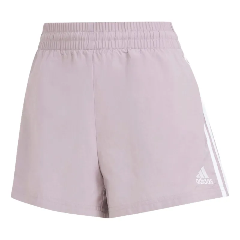 (WMNS) adidas Essentials 3-Stripes Woven Shorts Asia Sizing 'Light Mauve' IS1481 sold by KicksCrew