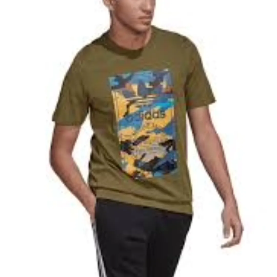 adidas Graphic Camo T-Shirt Asia Sizing 'Green' HK5158 sold by KicksCrew product image thumbnail 2