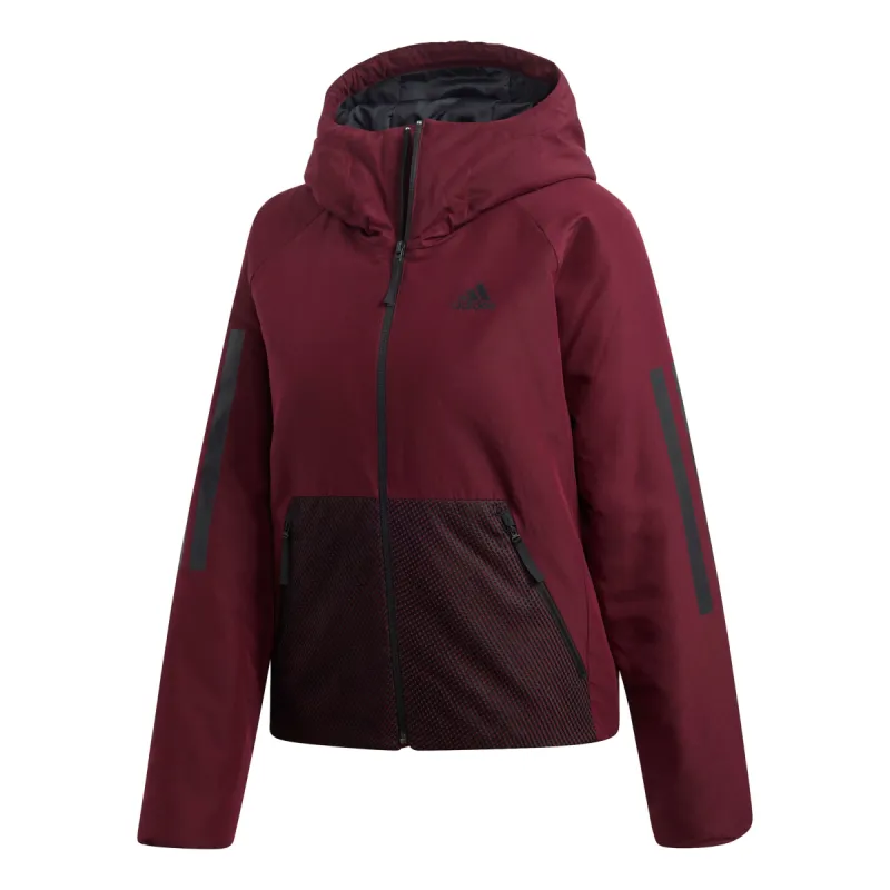 (WMNS) adidas Back-To-Sport Jacket 'Burgundy' DZ1516 sold by KicksCrew