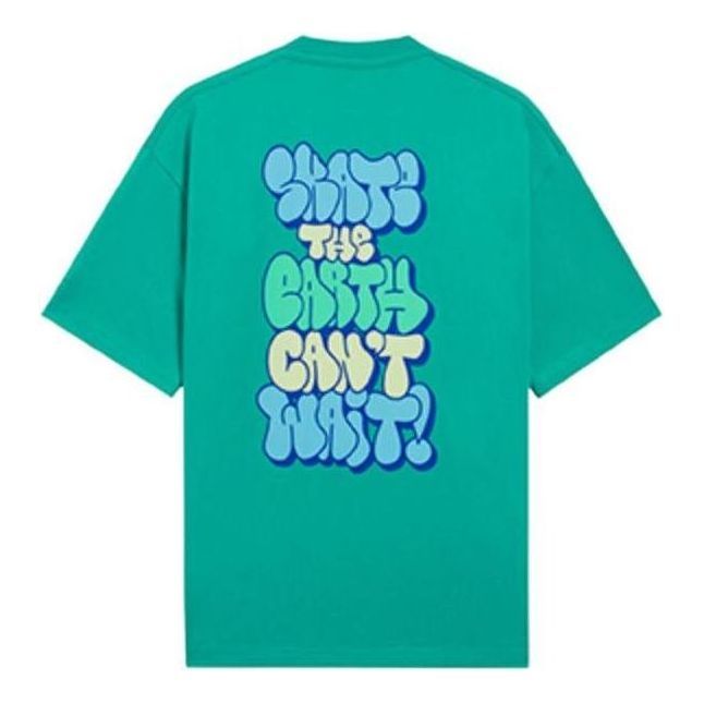 Li-Ning x Persue Cartoon Graphic Loose Fit T-shirt 'Green' AHSS295-2 sold by KicksCrew