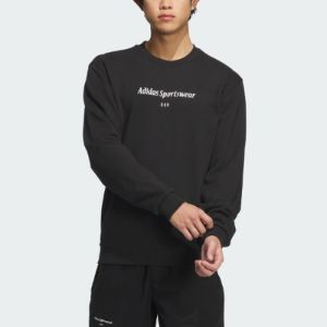 adidas Sportswear Lounge Sweatshirt 'Black' IQ1369 sold by KicksCrew