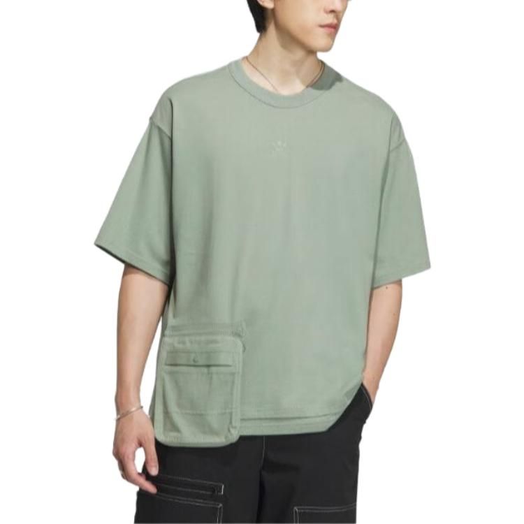 adidas originals Workwear Short Sleeve T-shirt 'Silver Green' HY7246 sold by KicksCrew product image thumbnail 5