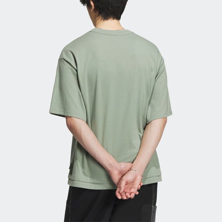 adidas originals Workwear Short Sleeve T-shirt 'Silver Green' HY7246 sold by KicksCrew product image thumbnail 4