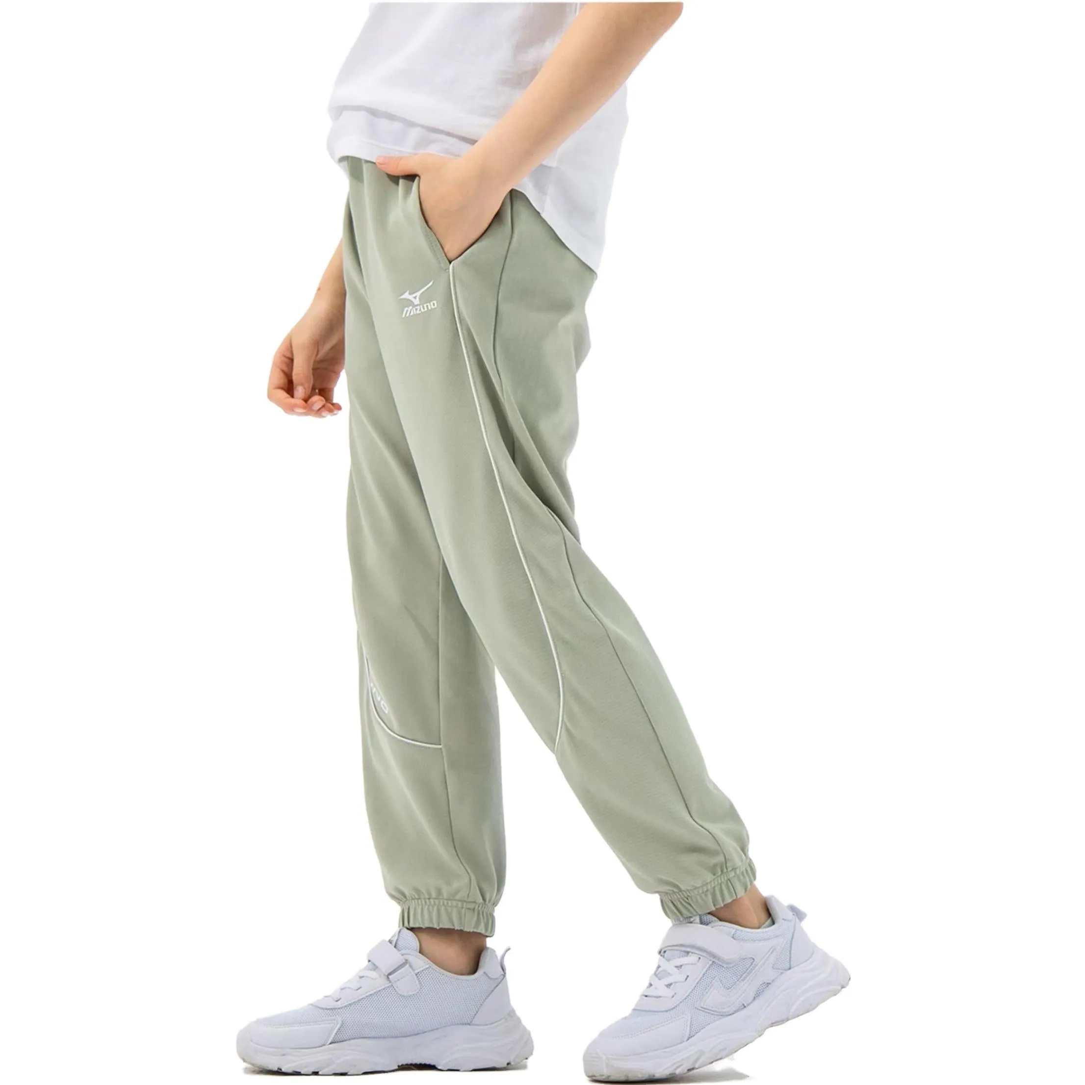 Mizuno Logo Casual Trousers Pants 'Teal' K1220 sold by KicksCrew product image thumbnail 4