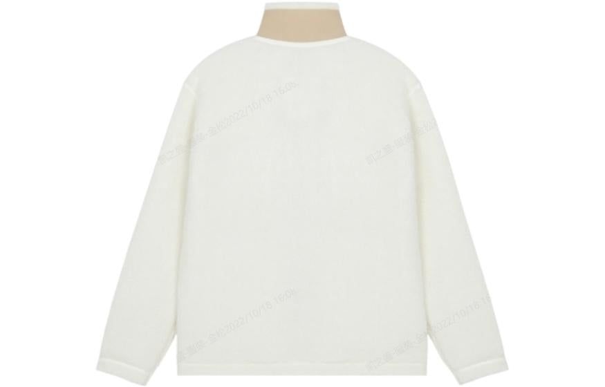 New Balance logo Sportswear Cotton Coat 'White Beige' AMJ23358-CIC sold by KicksCrew product image thumbnail 2