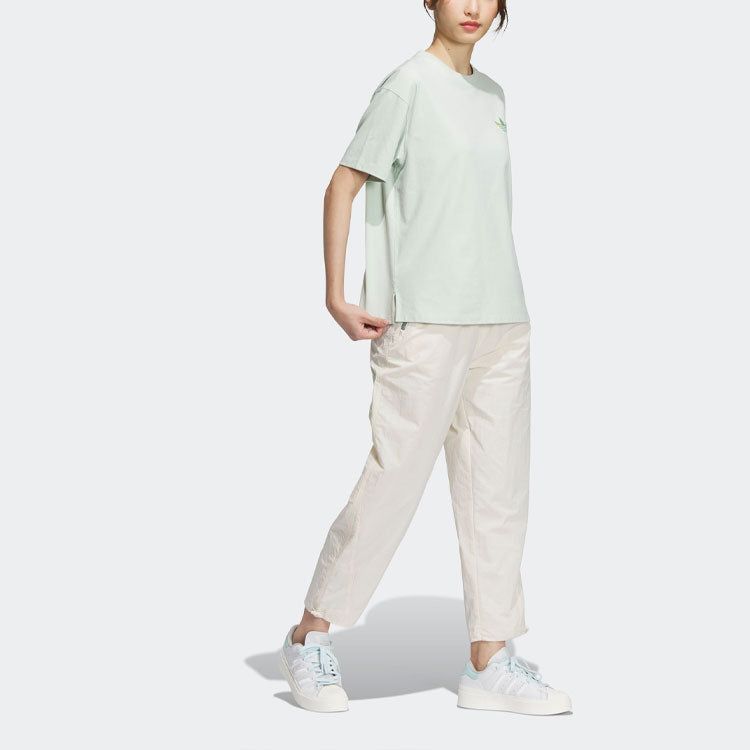 (WMNS) adidas originals Short Sleeve T-Shirt 'Green' IK8627 sold by KicksCrew product image thumbnail 4