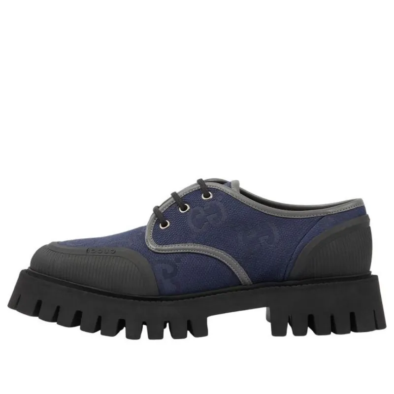(WMNS) Gucci GG Lace Up Shoes 'Navy' 699552-UKOF0-4549 sold by KicksCrew