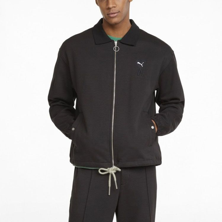 Puma X Ami Track Full Zip Jacket 'Black' 534066-01 sold by KicksCrew product image thumbnail 3