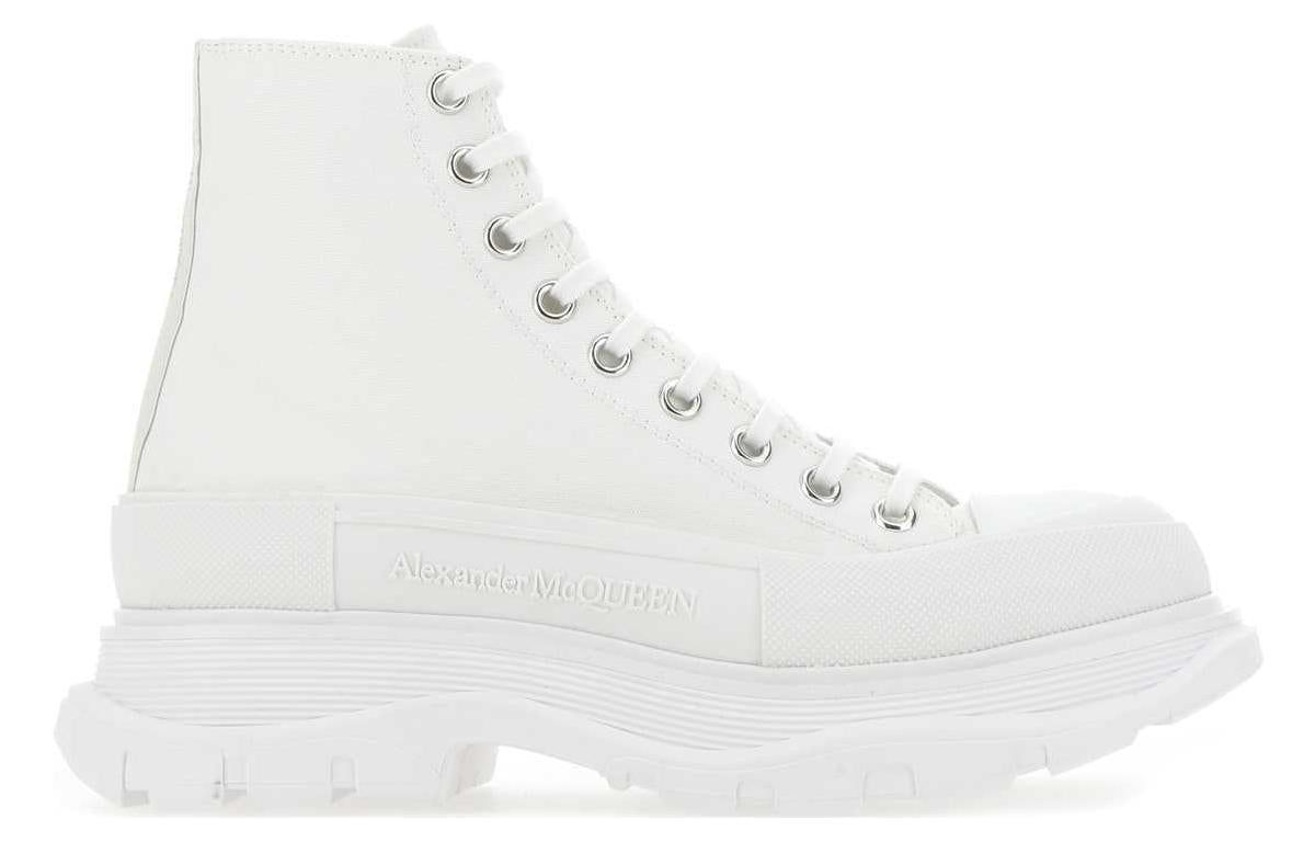 Alexander McQueen Canvas Tread Slick High Top Sneakers 'White' 604254W4L329000 sold by KicksCrew product image thumbnail 2