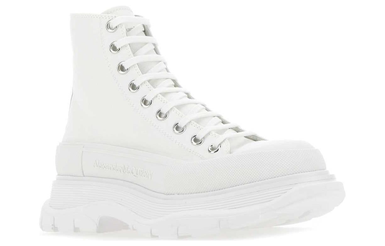 Alexander McQueen Canvas Tread Slick High Top Sneakers 'White' 604254W4L329000 sold by KicksCrew product image thumbnail 3