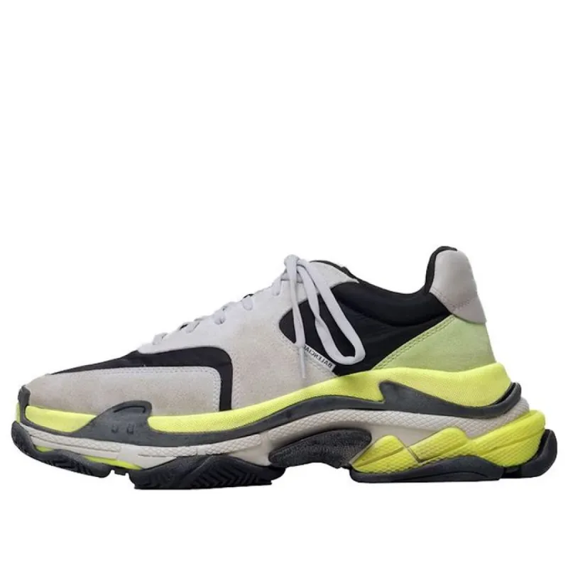Balenciaga Triple S Sneakers 'Light Grey Neon Yellow' 533888W09T21293 sold by KicksCrew