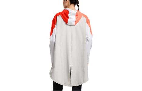 (WMNS) Under Armour Woven Graphic Anorak Jacket 'White Black Orange' 1317852-100 sold by KicksCrew