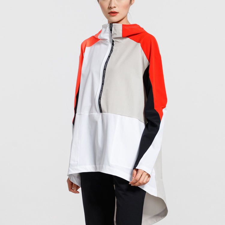 (WMNS) Under Armour Woven Graphic Anorak Jacket 'White Black Orange' 1317852-100 sold by KicksCrew product image thumbnail 3