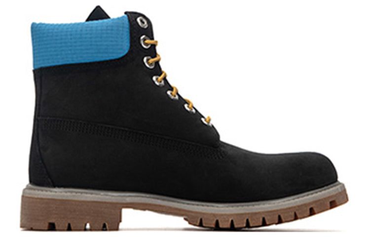 Timberland Premium 6 Inch Waterproof Boots 'Black Nubuck with Blue' A5NYZ001 sold by KicksCrew product image thumbnail 2