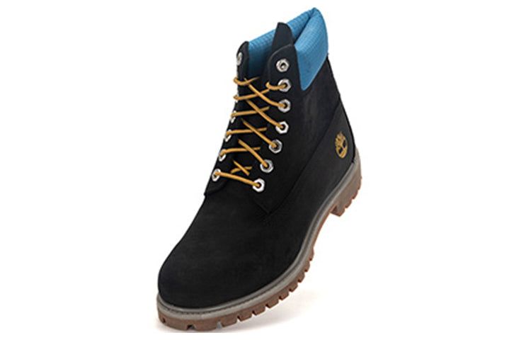 Timberland Premium 6 Inch Waterproof Boots 'Black Nubuck with Blue' A5NYZ001 sold by KicksCrew product image thumbnail 3