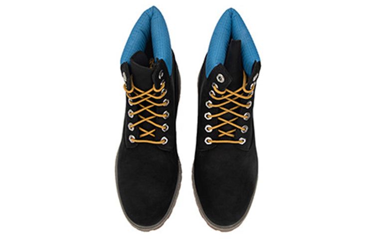 Timberland Premium 6 Inch Waterproof Boots 'Black Nubuck with Blue' A5NYZ001 sold by KicksCrew product image thumbnail 4