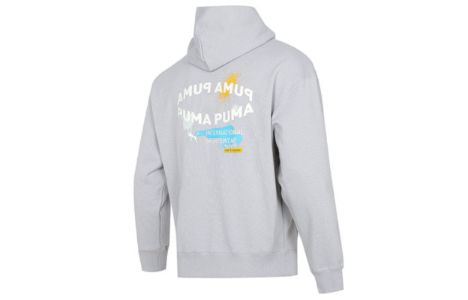 Puma Oversize Trend Graphic Logo Hoodie 'Grey' 536061-19 sold by KicksCrew
