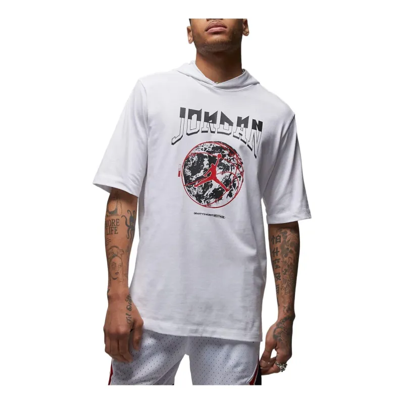 Air Jordan Sport Hooded T-Shirt 'White' FB7428-100 sold by KicksCrew