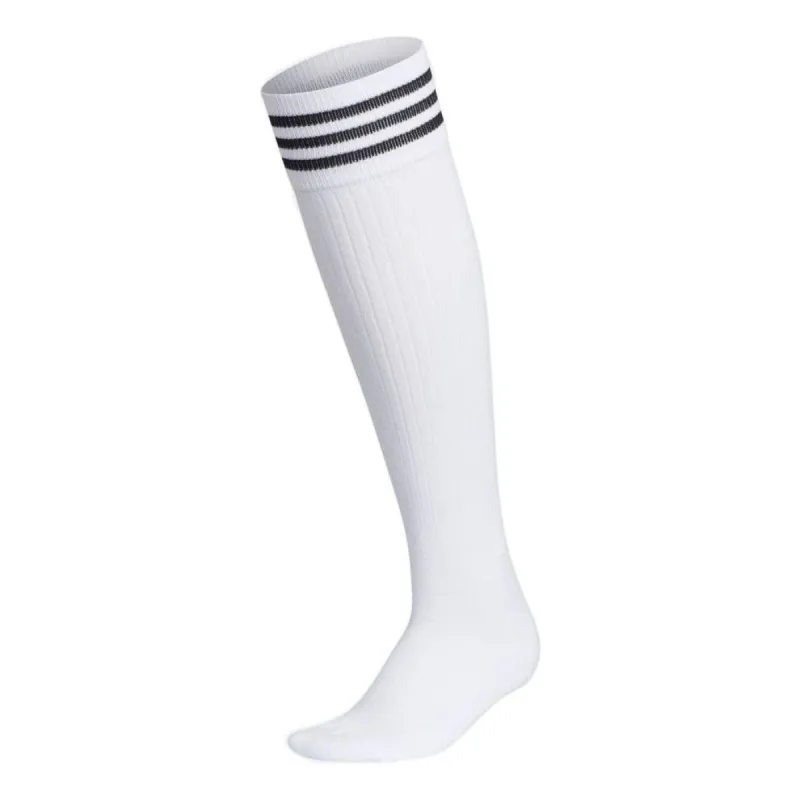 (WMNS) adidas Recycled Materials 3-Stripes Knee-High Socks 'White' HA5946 sold by KicksCrew