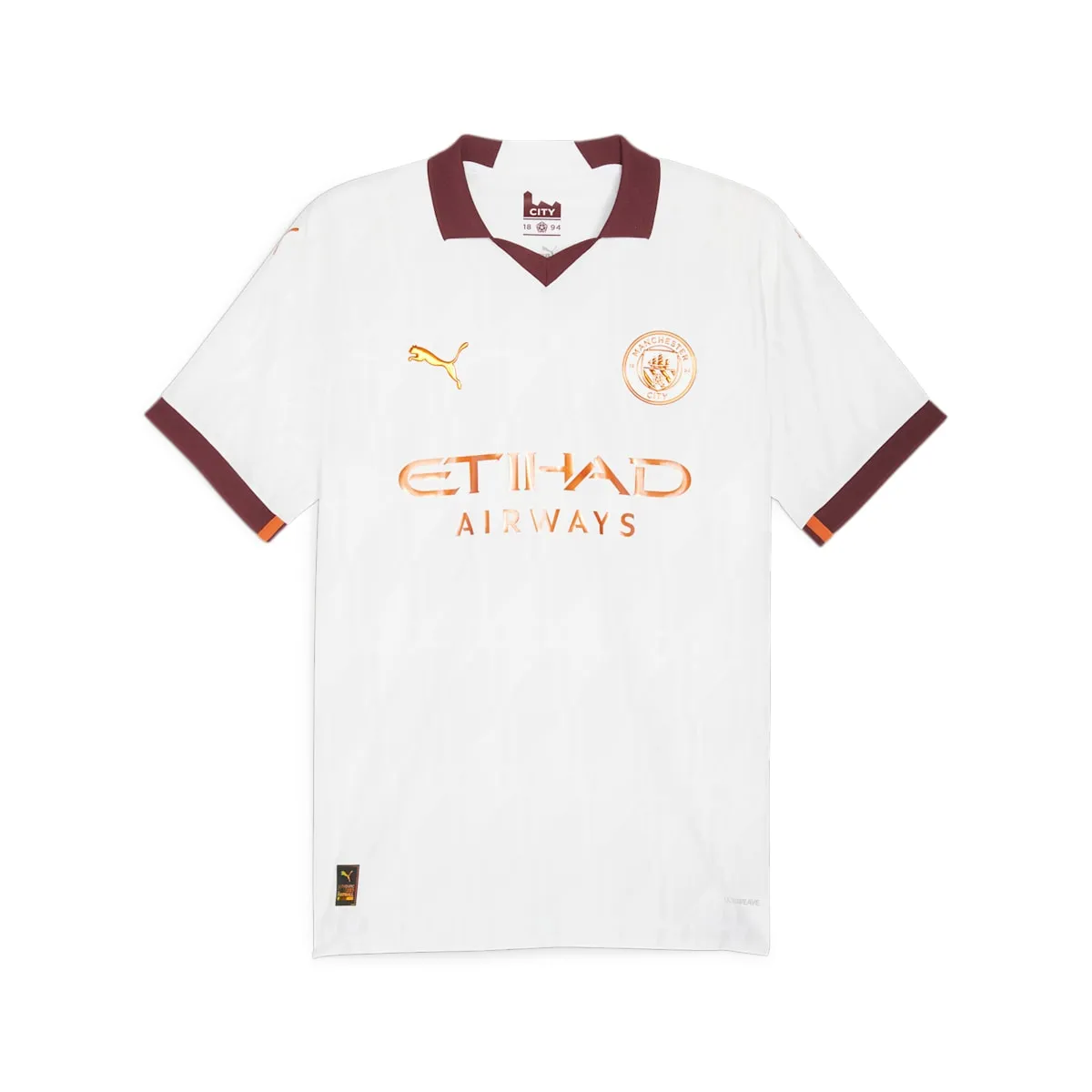 PUMA Manchester City 2023/24 Men's Authentic Away Jersey 'White' 770448-02 sold by KicksCrew