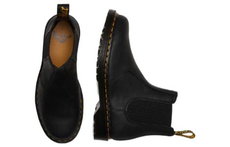 Dr. Martens 2976 Waxed Full Grain Leather Chelsea Boots 'Black' 30673001 sold by KicksCrew