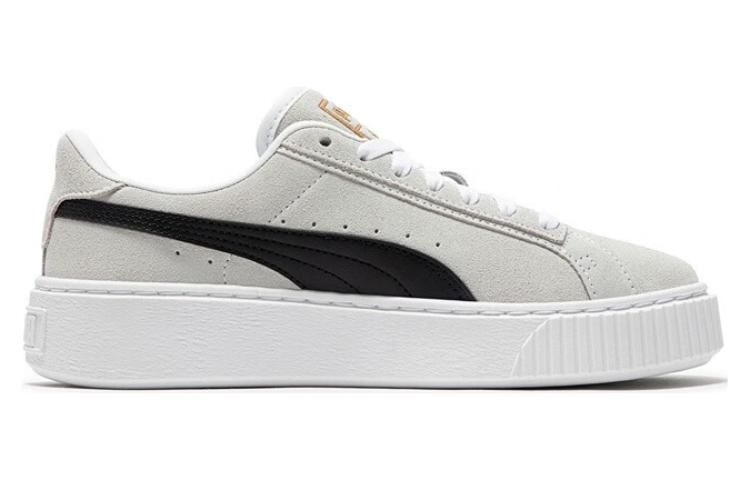 PUMA SuedePlatform 'White and Black' 395225-02 sold by KicksCrew product image thumbnail 2
