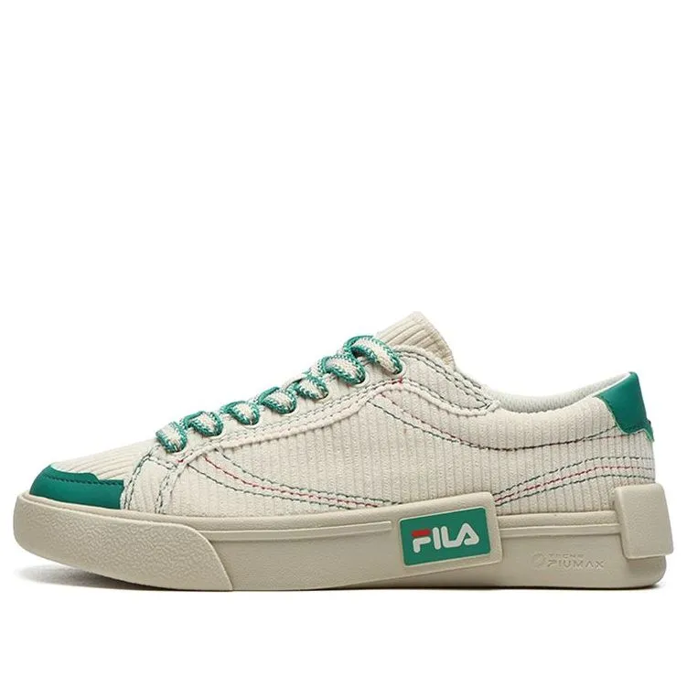 (WMNS) FILA FUSION Pop Skate Shoes 'Cream White Green' T12W218204FAA sold by KicksCrew