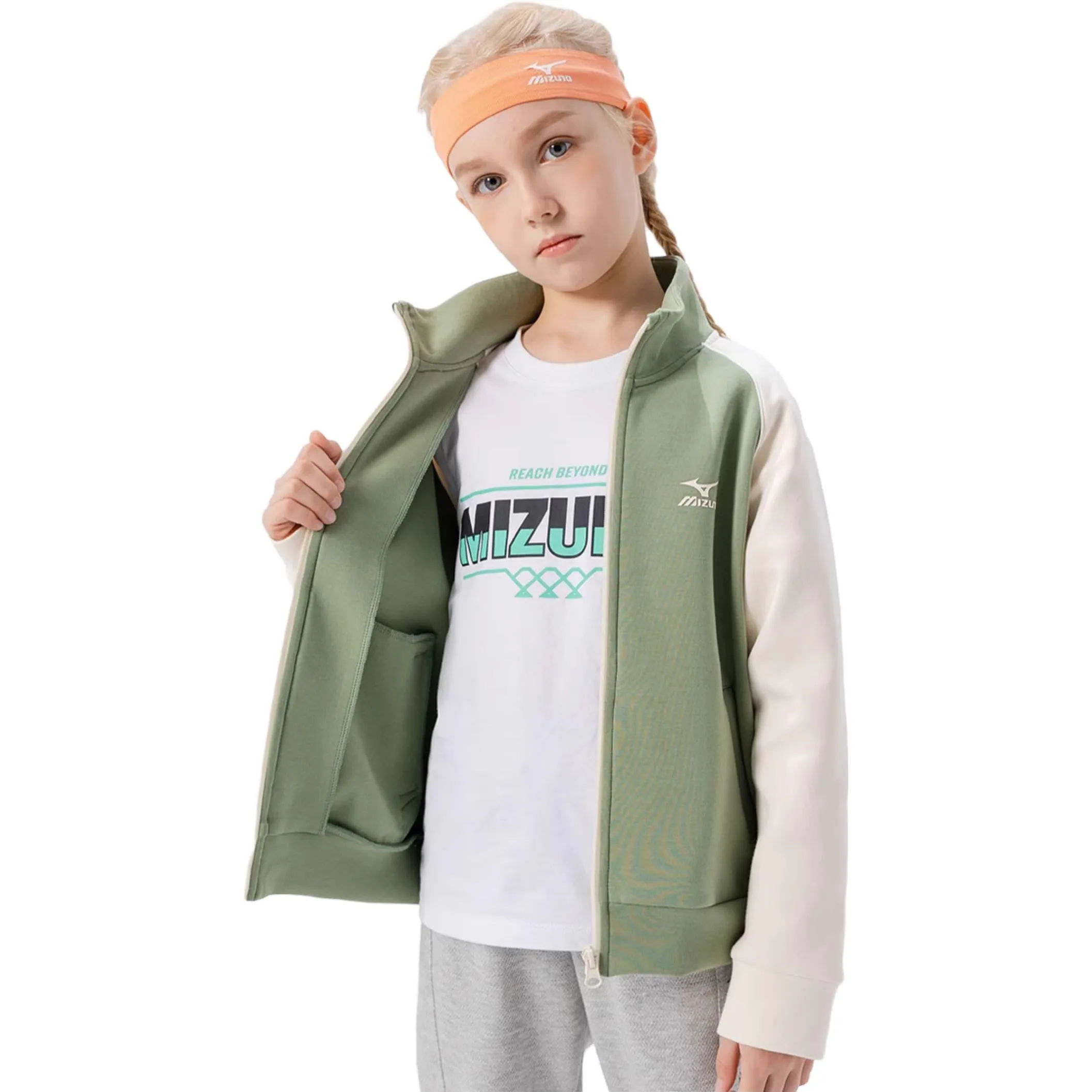 (GS) Mizuno Sportswear Jacket 'Green' W3033 sold by KicksCrew product image thumbnail 2