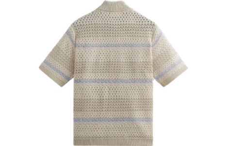 KITH Thompson Crochet Buttondown 'Veil' KHM031095-105 sold by KicksCrew