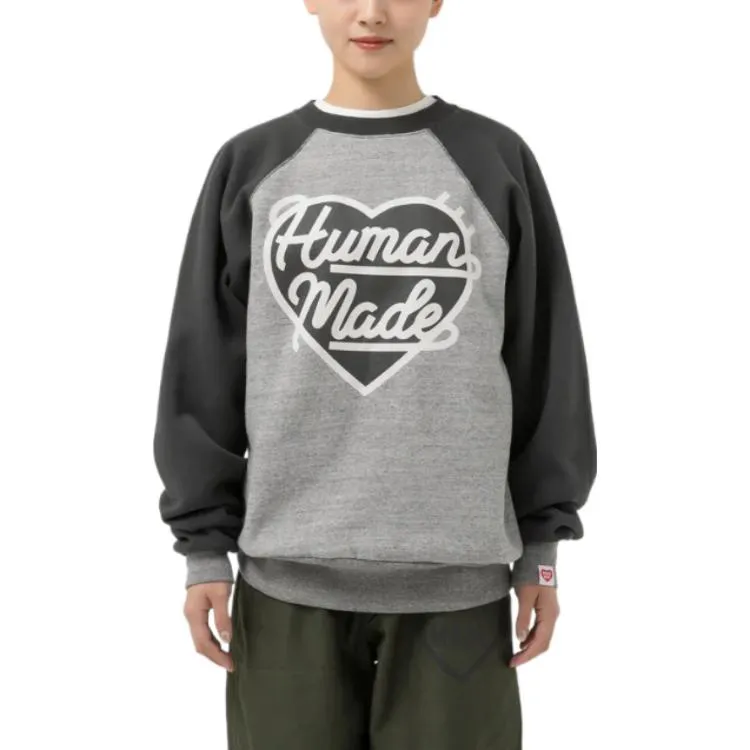 HUMAN MADE Heart Sweatshirt 'Grey' HM24CS040 sold by KicksCrew product image thumbnail 3