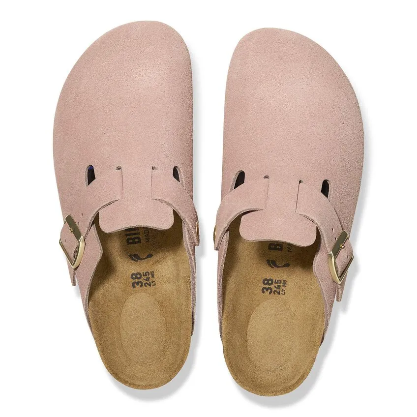 Birkenstock Boston Suede Leather Sandals 'Light Rose' 1026139 sold by KicksCrew product image thumbnail 3