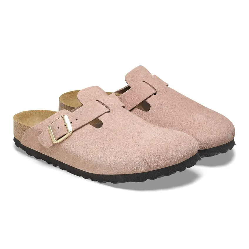 Birkenstock Boston Suede Leather Sandals 'Light Rose' 1026139 sold by KicksCrew product image thumbnail 2