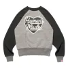 HUMAN MADE Heart Sweatshirt 'Grey' HM24CS040 sold by KicksCrew