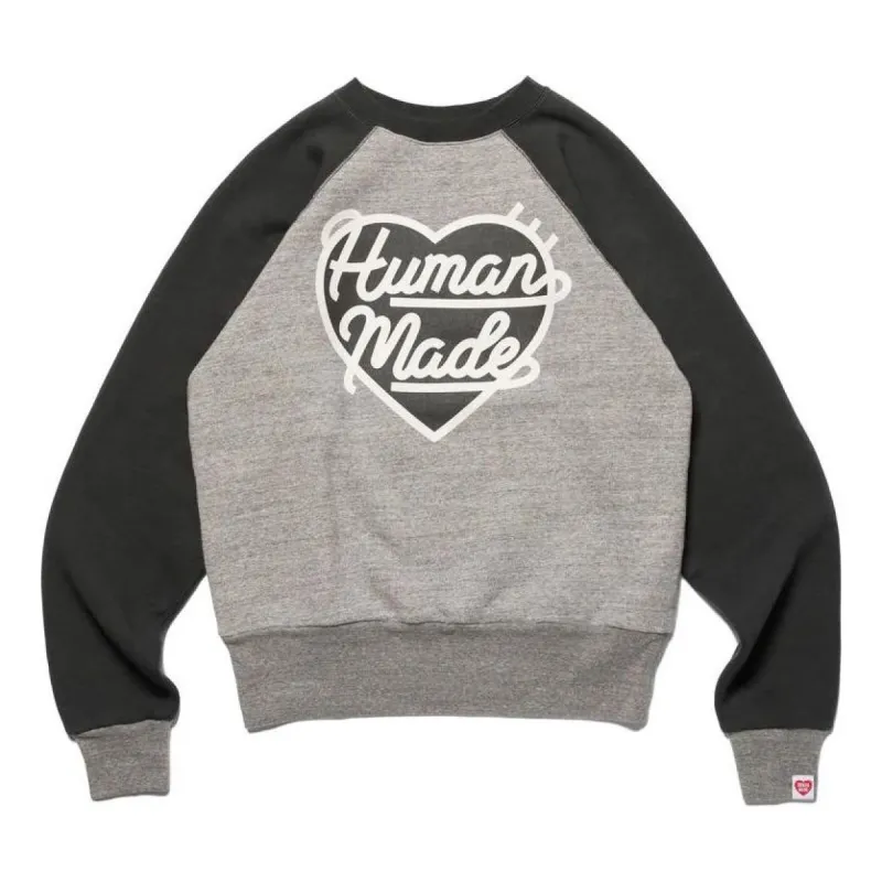 HUMAN MADE Heart Sweatshirt 'Grey' HM24CS040 sold by KicksCrew