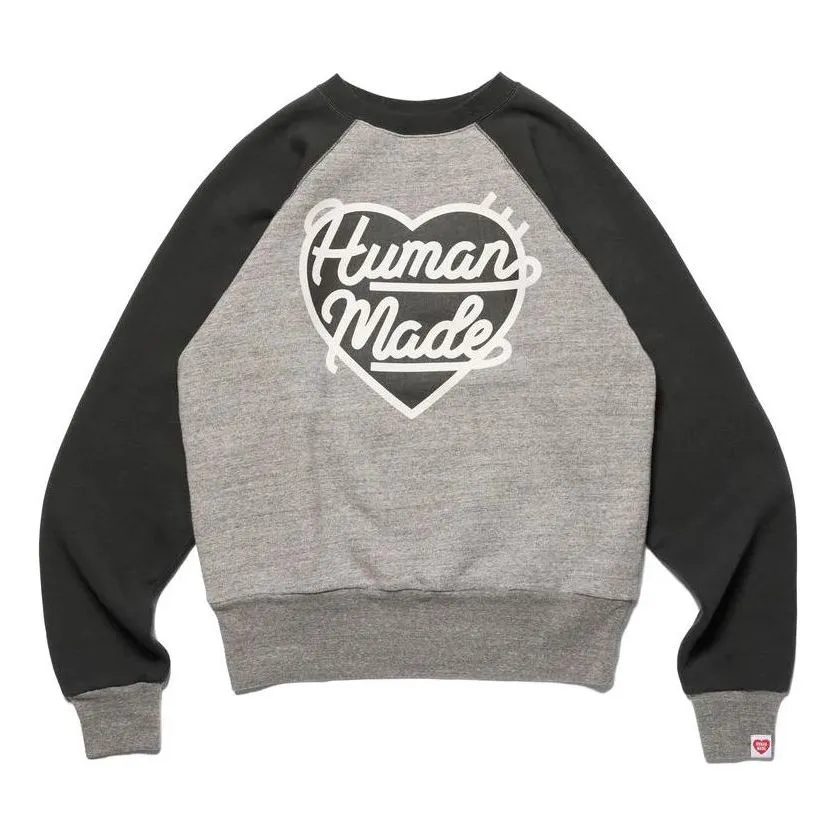 HUMAN MADE Heart Sweatshirt 'Grey' HM24CS040 sold by KicksCrew