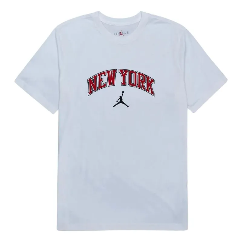 Air Jordan Logo T-Shirt 'New York' DX5596-100 sold by KicksCrew