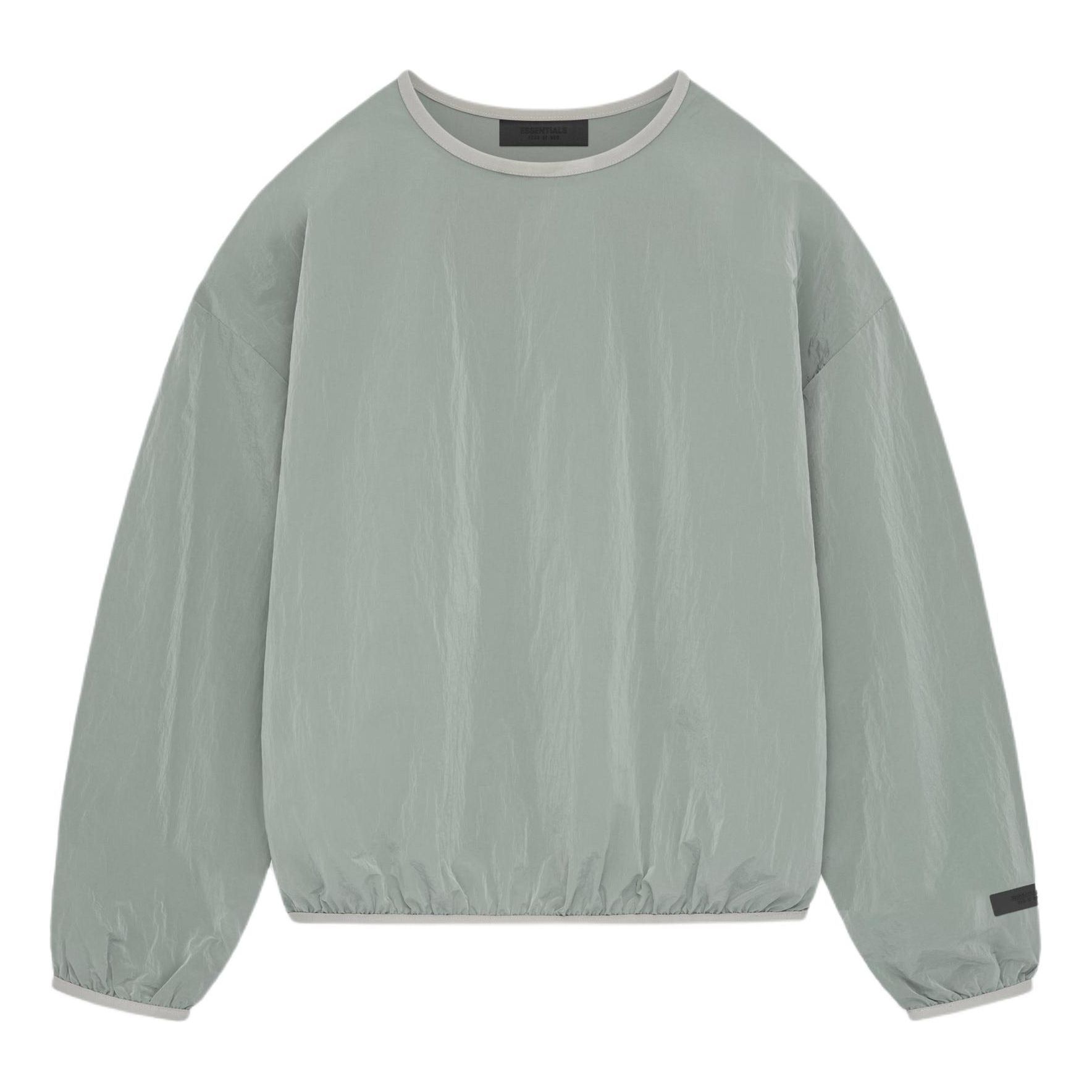 Fear of God Essentials SS24 Crinkle Nylon Pullover Crewneck 'Seal' 186SP244065F sold by KicksCrew